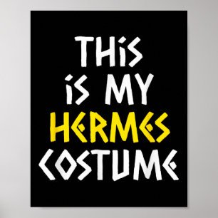 Poster C'Est Mon Costume Halloween Hermès Lazy Greek Myt