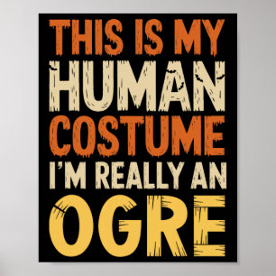 Poster C'est mon costume humain Je suis vraiment une hiro