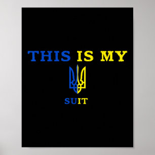 Poster C'Est Mon Costume, Je Ne Joue Pas De Cartes, Drôle