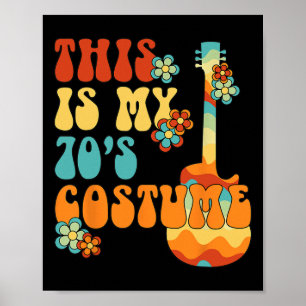 Poster C'est mon costume les années 70 Fun Super de paix 