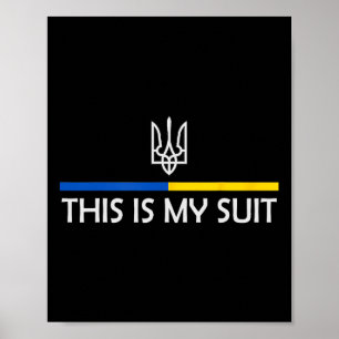 Poster C'est Mon Costume Soutien Zelensky Ukrainien Souti