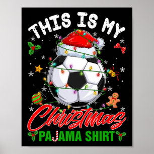 Poster C'est mon maillot de pyjama de Noël Chapeau de Pèr
