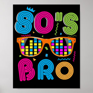 Poster C'est mon parti des années 80 Bro Neon des années