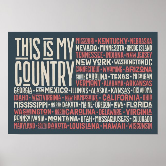 Poster C'est mon pays (Devant)