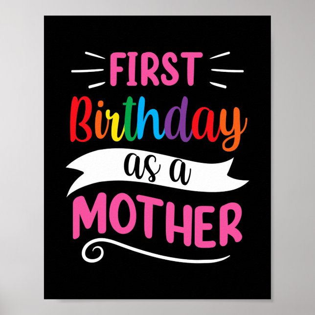 Poster C'est mon premier anniversaire en tant que mère ma (Devant)
