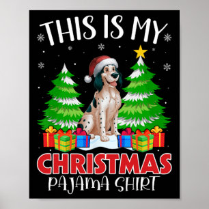 Poster C'Est Mon Pyjama De Noël Chien Xma