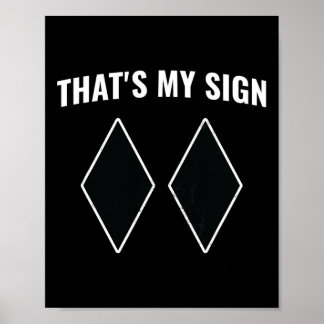 Poster C'est mon signe Snowboard Snow Mountain Skier Sk