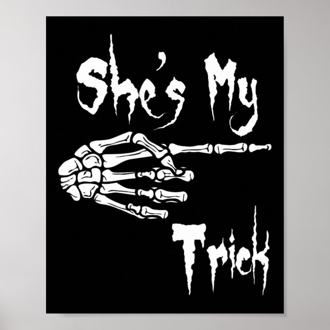 Poster C'est My Trick Skeleton Halloween Easy Couples Cos (Devant)