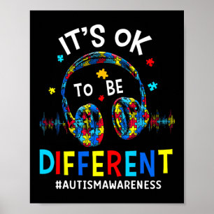 Poster C'est Ok D'être Différent Jeu Cool de Sensibilisat