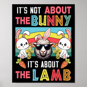 Poster C'est pas lapin vintage c'est à propos de Pâques a