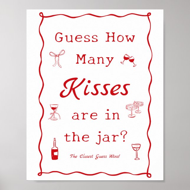 Poster C'est plus Fête des mariées de deviner combien (Devant)