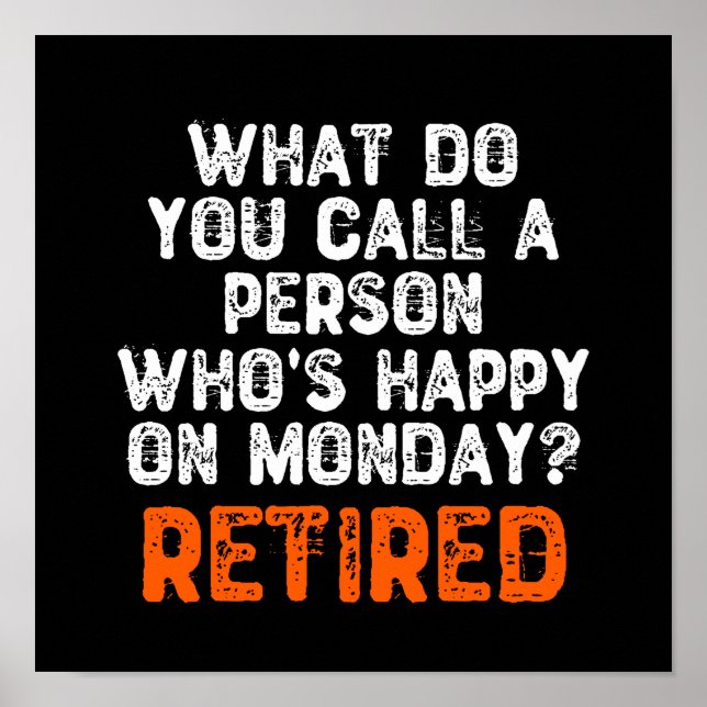 Poster C'est quoi, Do You Call a Person Who's Happy On Mo (Devant)