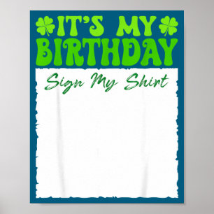 Poster C'est super c'est mon signe d'anniversaire de la S
