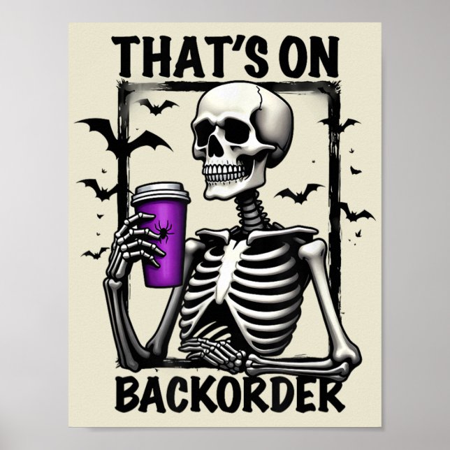 Poster C'est sur le backorder Halloween pharmacie technol (Devant)
