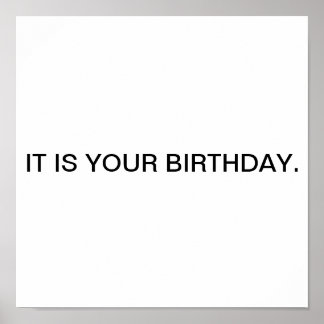 Poster C'est ton anniversaire.