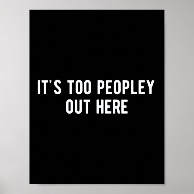 Poster c'est trop peuplé ici (Devant)