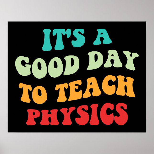 Poster C'est un bon jour pour apprendre la physique I (Devant)