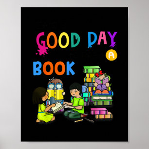 Poster C'est un bon jour pour lire un club de lecture de