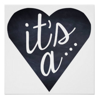 Poster C'est un Genre révéler la fête Confetti boîte à ba