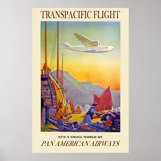 Poster C'Est Un Petit Monde De Pan American Airways (Devant)