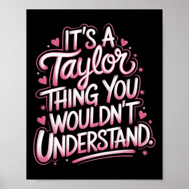 Poster C'est un Taylor que vous ne comprendriez pas les f (Devant)