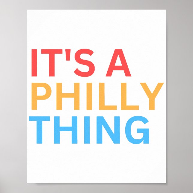 POSTER C'EST UN TRUC DE PHILLY (Devant)