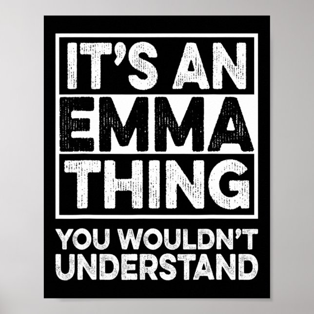 Poster C'est une chose d'Emma que vous ne comprendriez pa (Devant)