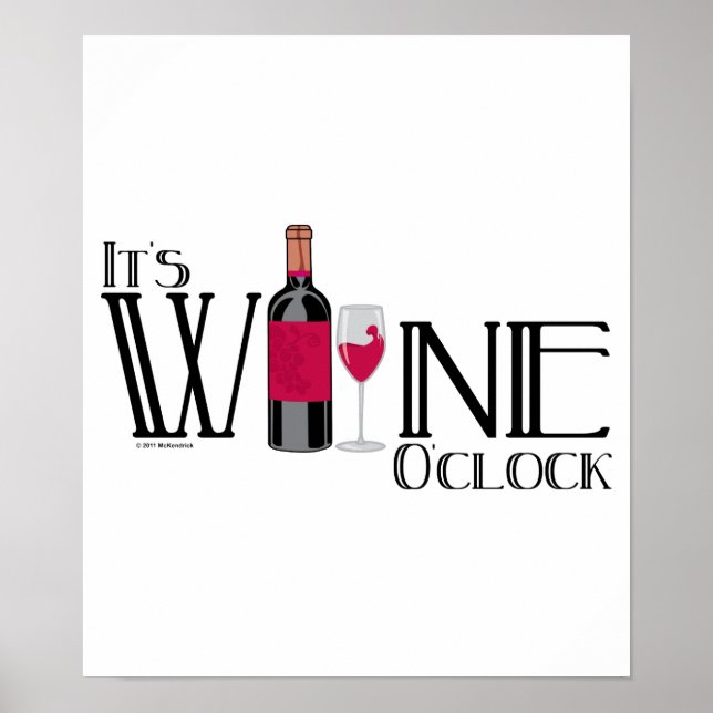 Poster C'est Wine O'clock (Devant)