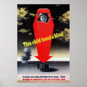 Poster Cet enfant a trouvé un aveugle