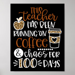 Poster Cet Enseignant Est En Train De Faire Du Café Et Du