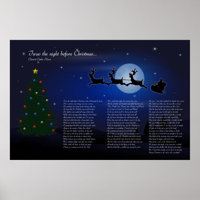 Poster 'C'était la nuit avant Noël (Devant)