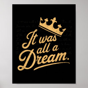 Poster C'Était Un Rêve Hommes Femmes Rap 1990 Hip hop De 