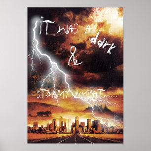 Poster C'était une nuit sombre et orageuse