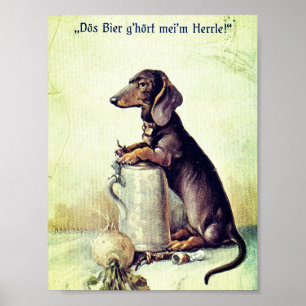 Poster Cette bière appartient à mon maître !