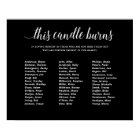 Cette bougie noire brûle Réunion de classe Memoria