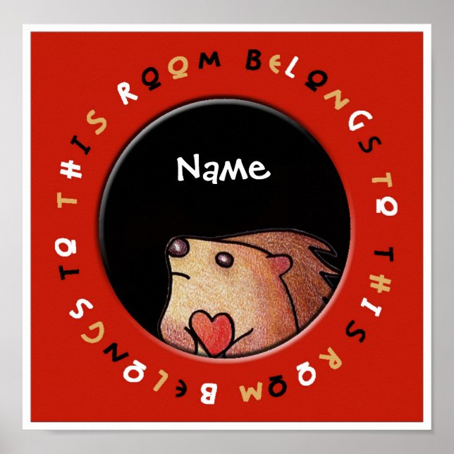 Poster Cette Chambre Appartient À - Poster! (Devant)