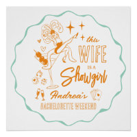 Cette épouse est une douche de mariage de showgirl