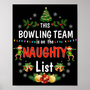 Poster Cette équipe de bowling sur la liste coquine Noël