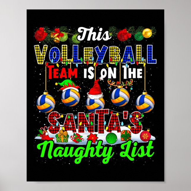 Poster Cette Équipe De Volley-Ball Est Sur Père Noël Naug (Devant)