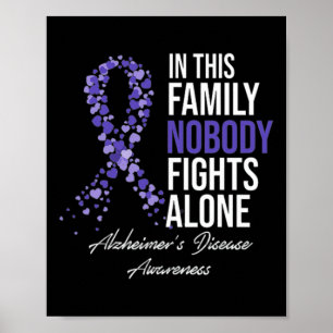 Poster Cette famille ne se bat pas seule Alzheimerheimer 