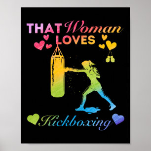 Poster Cette femme aime le kickboxing