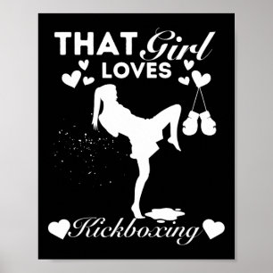 Poster Cette fille adore le kickboxing