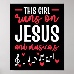 Poster Cette Fille Dirige Sur Jésus Et Théâtre Musical Po