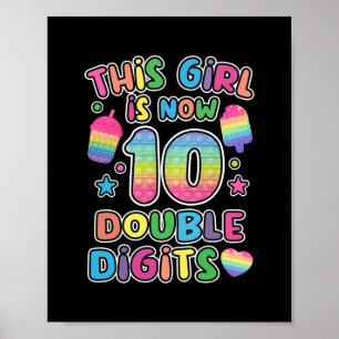 Poster Cette fille est maintenant 10 à deux chiffres Pop 