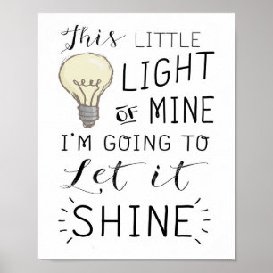 Poster Cette petite lumière à moi