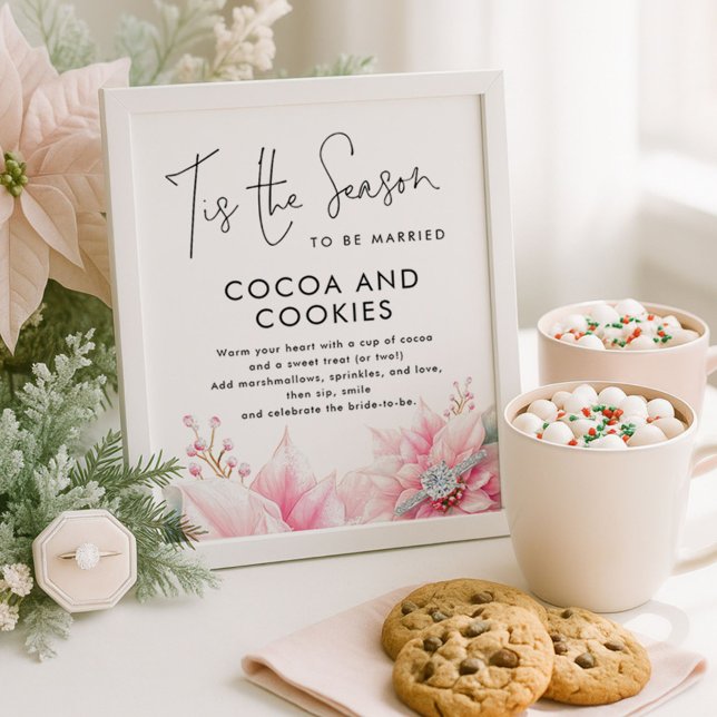 Poster Cette saison Cocoa Cookies Signes Fête des mariées (Créateur téléchargé)