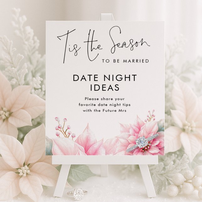 Poster Cette saison Date Night Ideas Fête des mariées (Créateur téléchargé)