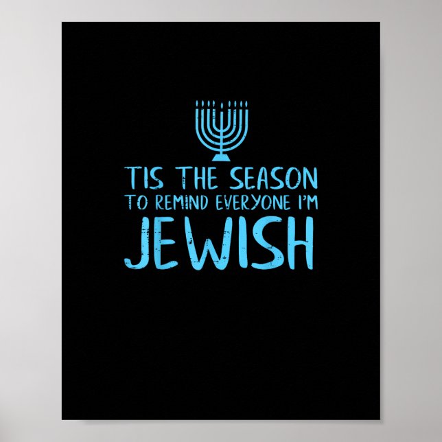 Poster Cette Saison Pour Tout Le Monde Je Suis Juif Drôle (Devant)