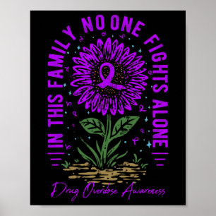 Poster Cette sensibilisation à l'overdose de drogue famil