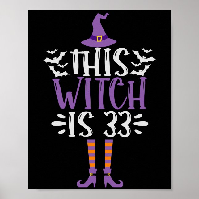 Poster Cette sorcière est 33ème anniversaire drôle d'Hall (Devant)